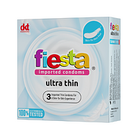 FIESTA Ultra Thin (Size 53mm) - Bao cao su siêu mỏng - Hộp 3 bao